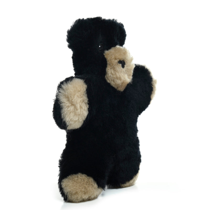Bly the Black Bear - Sheepskin Toy for Babies - 100% Premium Soft Australian Lambskin