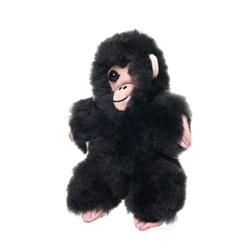 Mia the Chimpanzee - Sheepskin Toy for Babies - 100% Premium Soft Australian Lambskin