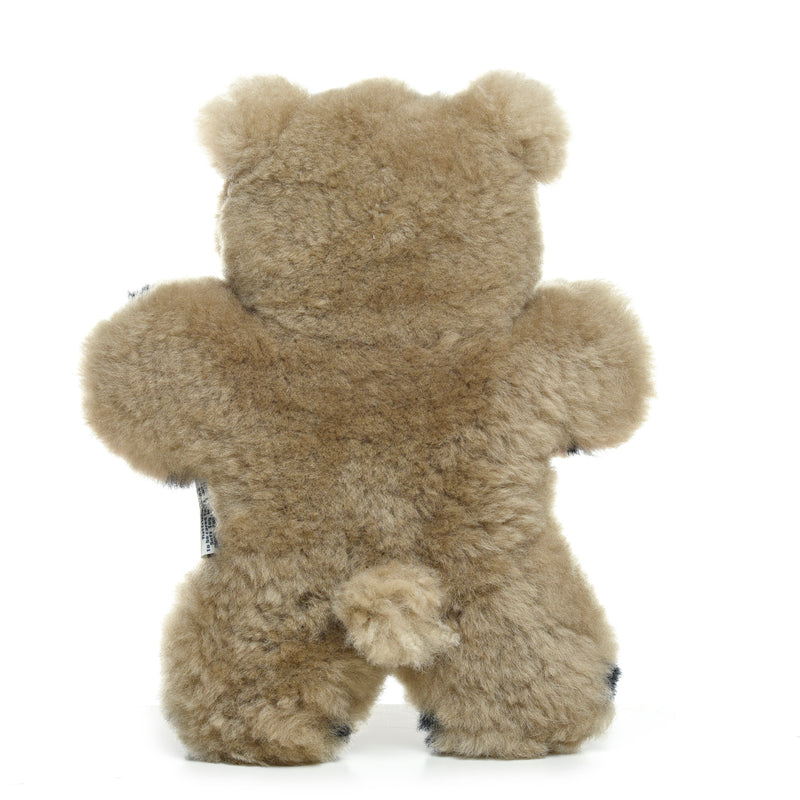 Elu the Grizzly Bear - Sheepskin Toy for Babies - 100% Premium Soft Australian Lambskin