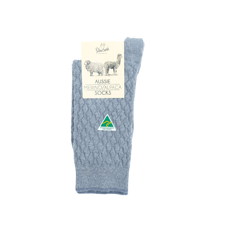 Australian Merino & Alpaca Wool Blend Socks (Small) - Men's, Women's Super Warm Socks