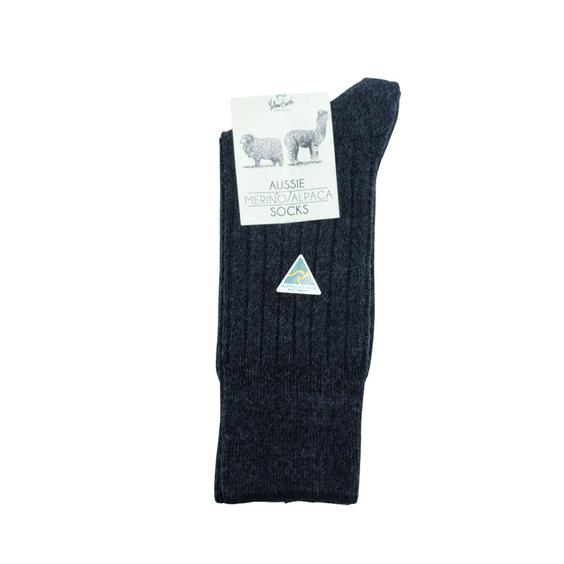 Australian Merino & Alpaca Wool Blend Socks (Medium) - Men's, Women's Super Warm Socks