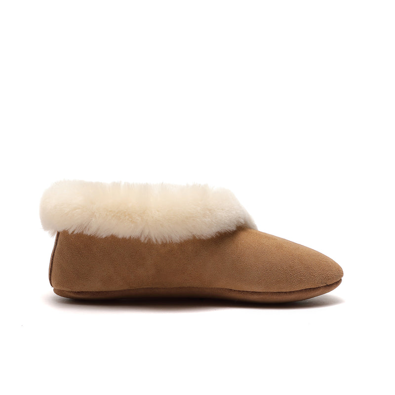 Ella UGG Slippers - Women's Soft Sole Australian Sheepskin Slippers Ballet shoes
