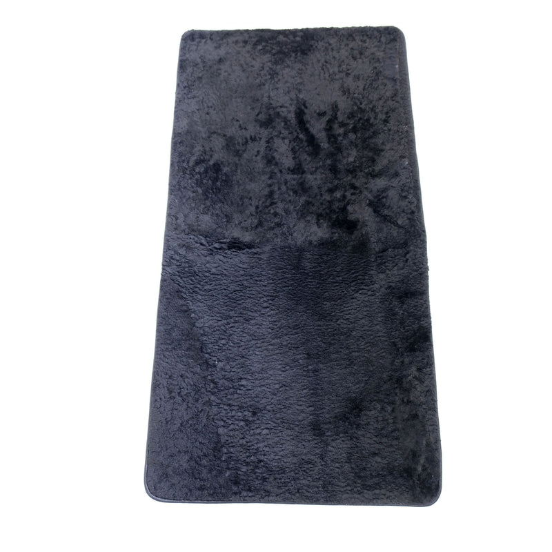 Black Rectangle Sheepskin mat – 115 x 57 cm – Australian Merino Sheepskin [Clearance]