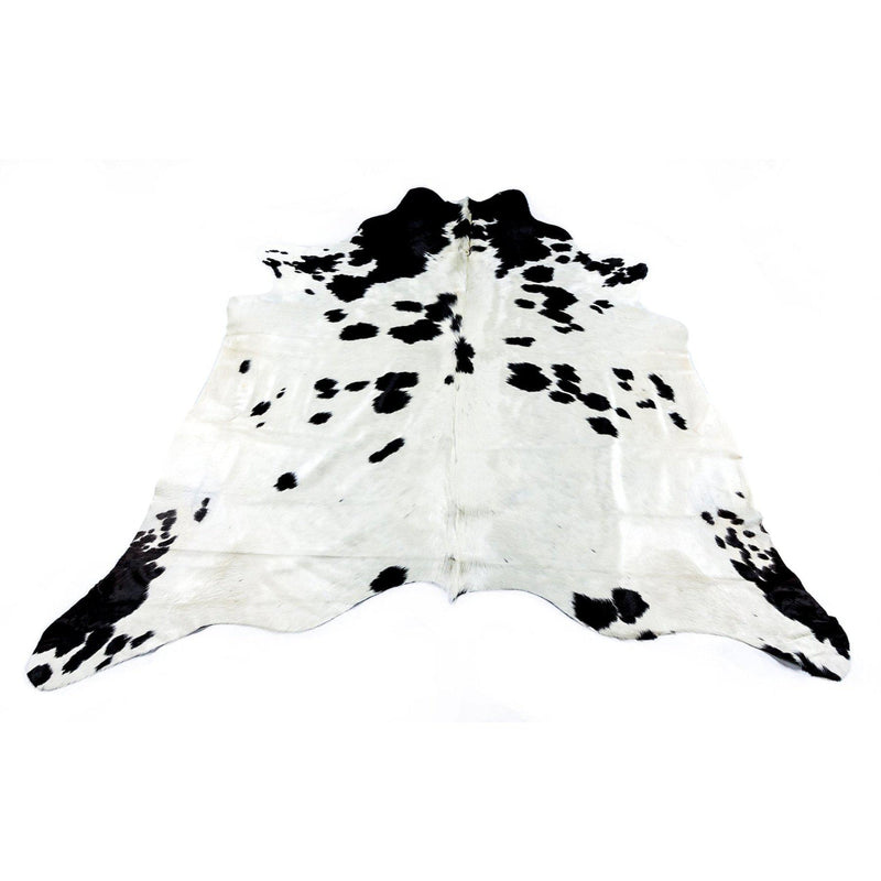 Friesian White - Black & White Coloured Large Premium Cowhide Rug