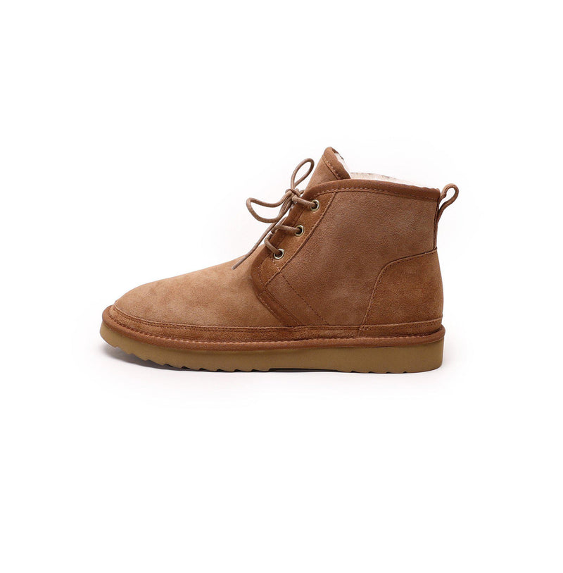 Oliver - Lace-up Casual Sheepskin Boot