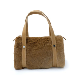 Kangaroo Fur Medium Barrel Bag - Genuine Kangaroo Fur Bag - 100% Australian Made