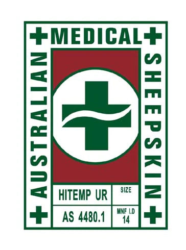 Medical Sheepskin Pressure Reliever Mat - 45CM X 45CM - CSIRO Certified - AS4480.1