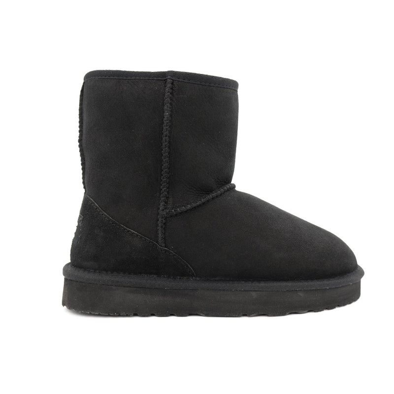 Manly - Classic Sheepskin Ugg Boot - BLACK / Women’s 5 - Footwear Yellow Earth Australia 3/4 boot, classic style, low boot, manly, ugg boot