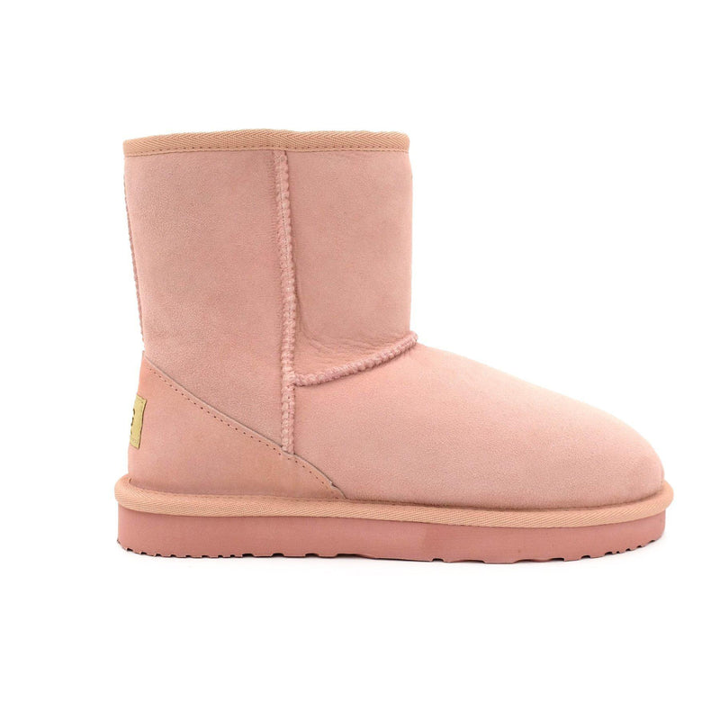 Manly - Classic Sheepskin Ugg Boot - PINK / Women’s 5 - Footwear Yellow Earth Australia 3/4 boot, classic style, low boot, manly, ugg boot
