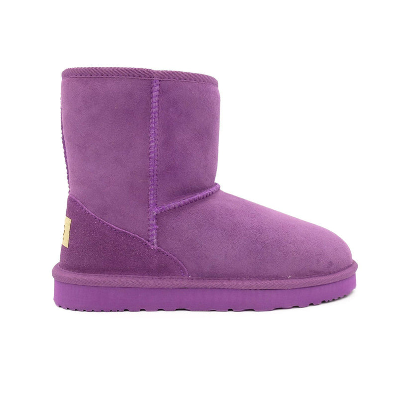 Manly - Classic Sheepskin Ugg Boot - PURPLE / Women’s 5 - Footwear Yellow Earth Australia 3/4 boot, classic style, low boot, manly, ugg boot
