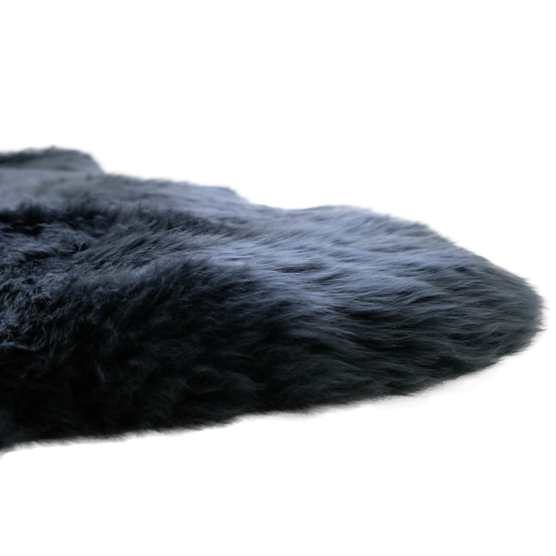 Steel - Large Size - Dark Grey Long Wool Rug - Australian Merino Sheepskin