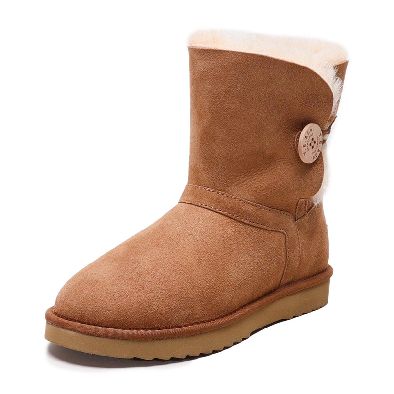 Hope - Classic Button Women's UGG Boot - Premium Australian Merino Sheepskin
