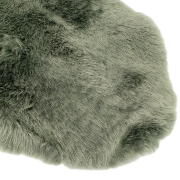 Green Tea - XXL - Green Long Wool Sheepskin Rug - Australian Merino Sheepskin