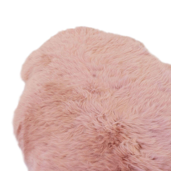Dust Pink - Double Length (180 x 65cm) - Long Wool Sheepskin Rug - Australian Merino Sheepskin