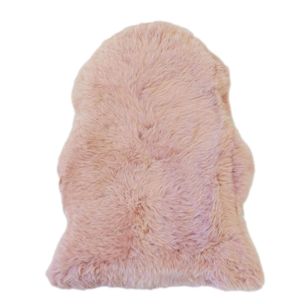 Dust Pink - XXL - Long Wool Sheepskin Rug - Australian Merino Sheepskin