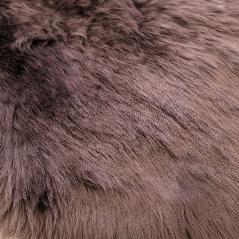 Chocolate - Double Length (180 x 65cm) - Long Wool Sheepskin Rug - Australian Merino Sheepskin