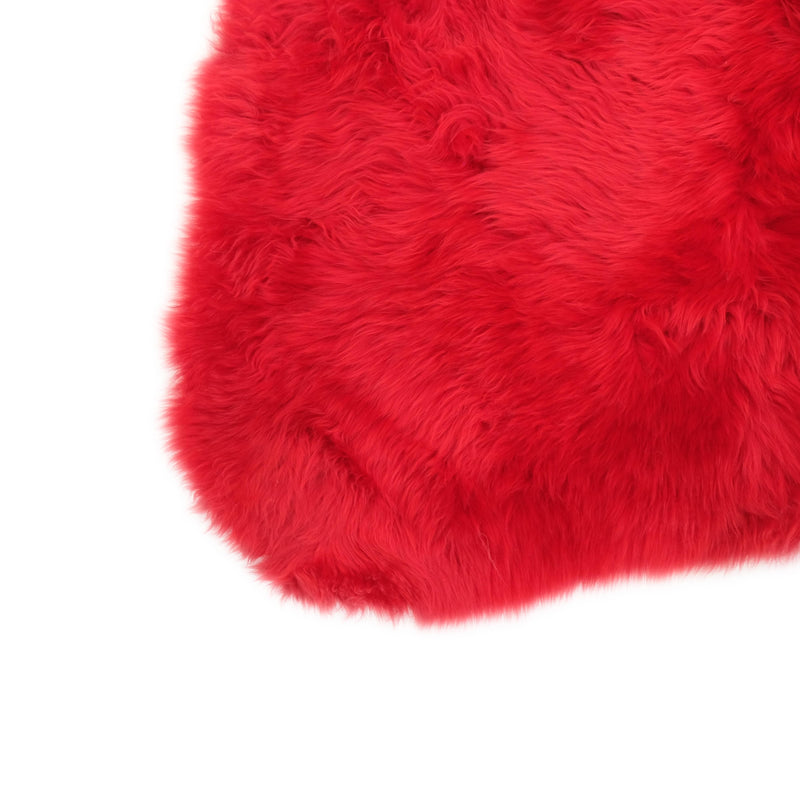 Poppy Red - XXL - Long Wool Sheepskin Rug - Australian Merino Sheepskin